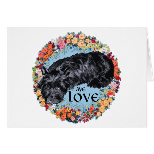 Scottish Terrier:  Aye, Love! Cards (Front Horizontal)