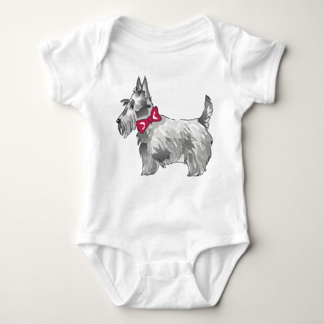 Scottish Terrier Baby Bodysuit (Front)
