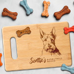 Scottish Terrier Barkuterie Dog Treat Wood Cutting Board