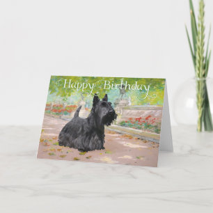 Scottish Terrier Birthday Card