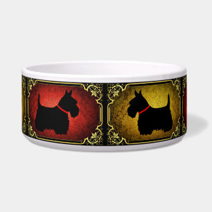 Scottish Terrier black dog highland cereal Soup Mu Bowl