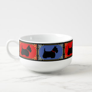 Scottish Terrier black dog highland cereal Soup Mu Soup Mug