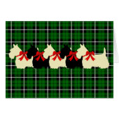 Scottish Terrier black/wheaten silhouette blank (Front Horizontal)