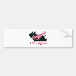 Scottish Terrier Breast Cancer Warrior Bumper Sticker