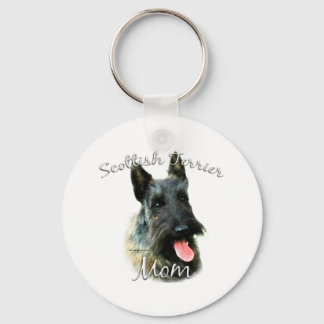 Scottish Terrier (brindle) Mom 2 Keychain