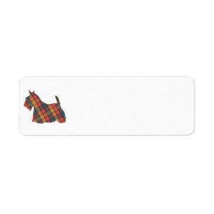 Scottish Terrier Buchanan Tartan Label