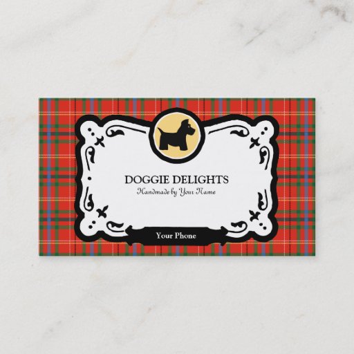 Customizable Scottish Terrier Business Card or Pet Packaging