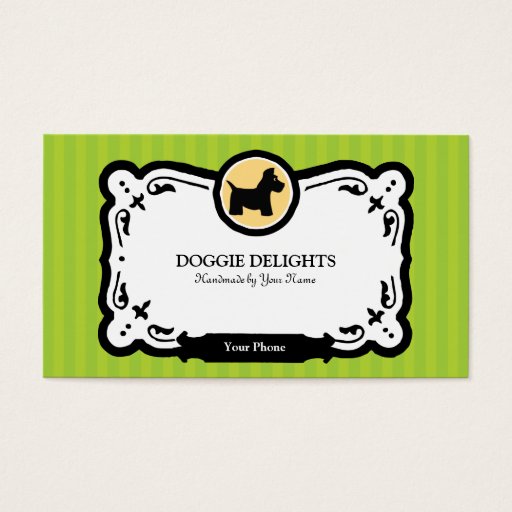 Customizable Scottish Terrier Business Card or Pet Packaging