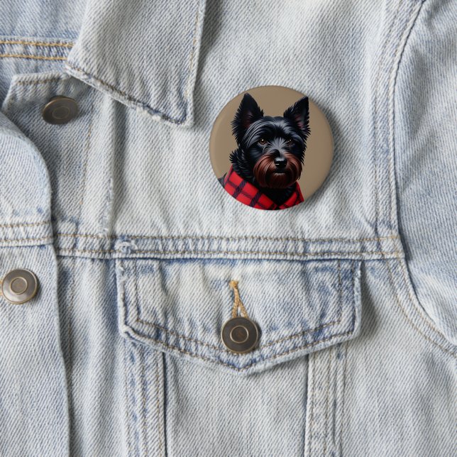 Scottish Terrier Button (In Situ)