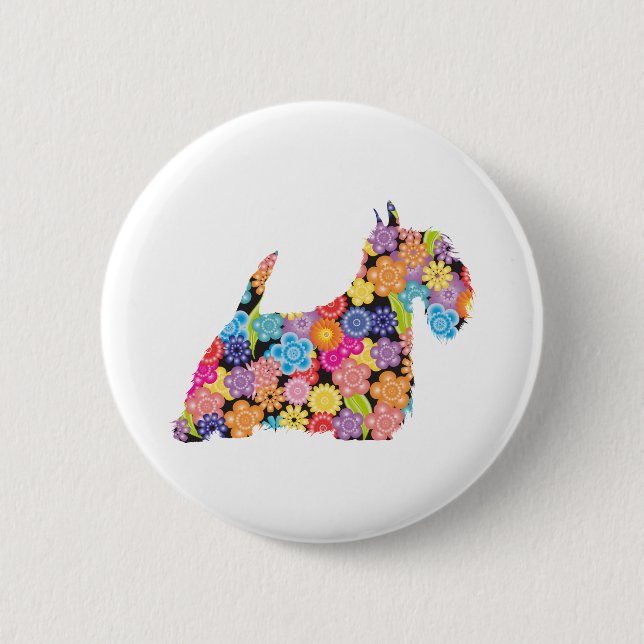 Scottish Terrier Button (Front)