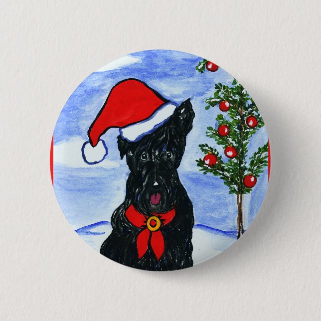 Scottish Terrier Button (Front)
