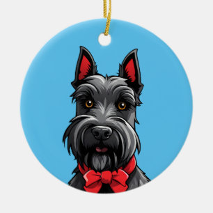 Scottish Terrier Ceramic Ornament