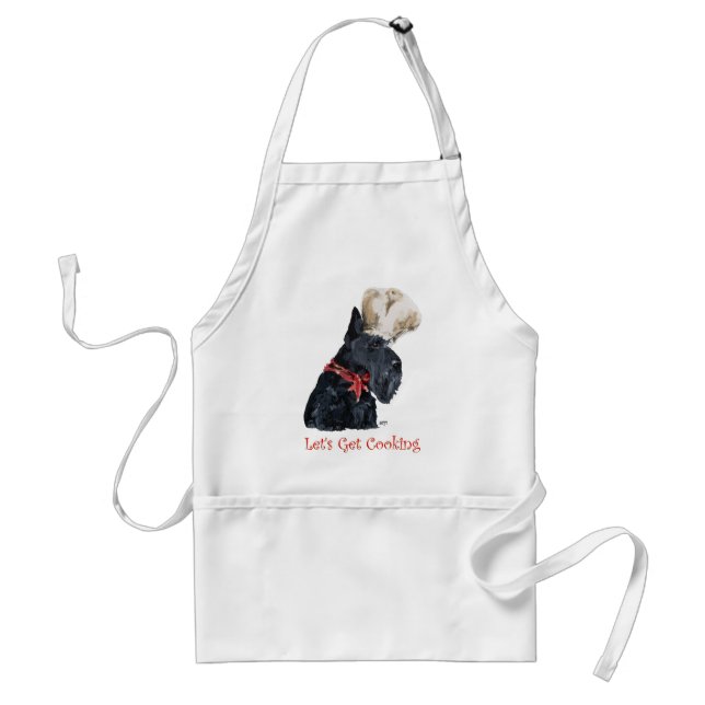Scottish Terrier Chef Adult Apron (Front)