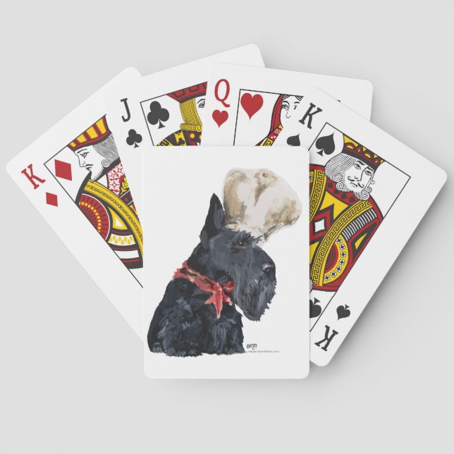 Scottish Terrier Chef Poker Cards (Back)