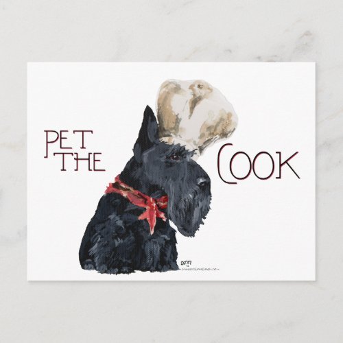 Scottish Terrier Chef Postcard