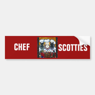 Scottish Terrier Chefs Bumper Sticker