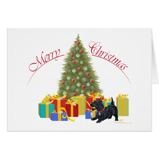 Scottish Terrier Christmas (Front Horizontal)