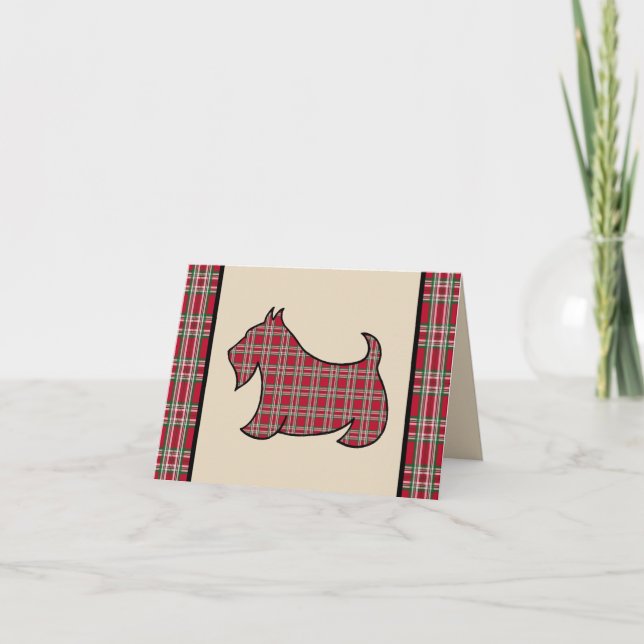 Scottish Terrier Christmas Card (Front)
