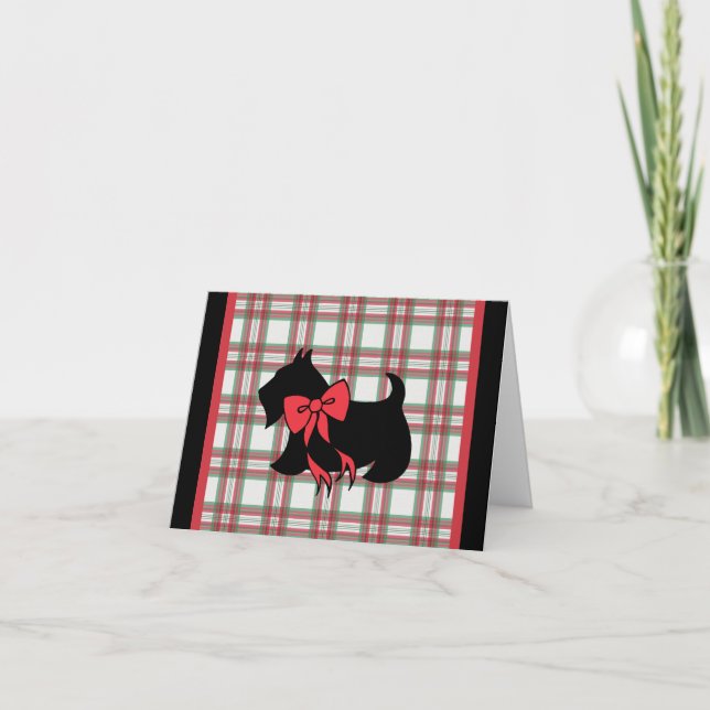 Scottish Terrier Christmas Card (Front)