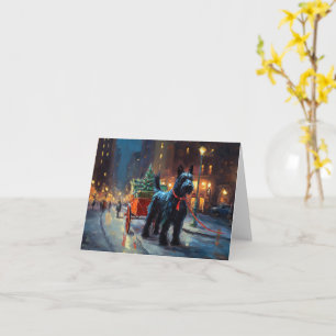 Scottish Terrier Christmas Festive Season Card