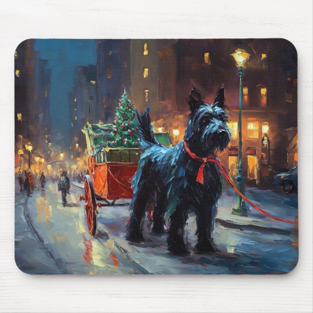 Scottish Terrier Christmas Festive Season  Mouse Pad (Front)