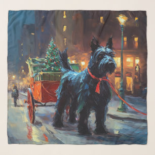 Scottish Terrier Christmas Festive Season  Scarf