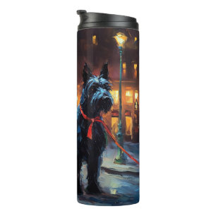Scottish Terrier Christmas Festive Season Thermal Tumbler