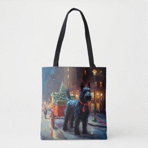 Scottish Terrier Christmas Festive Season  Tote Bag