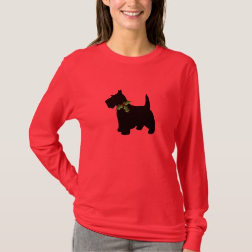 Scottish Terrier Christmas Fun Scottie Dog T_Shirt