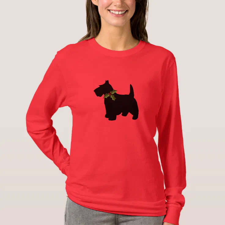 Scottish Terrier Christmas Fun Scottie Dog TShirt Zazzle