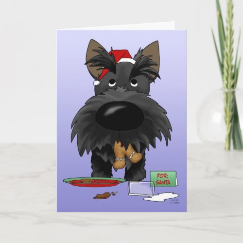 Scottish Terrier Christmas Holiday Card