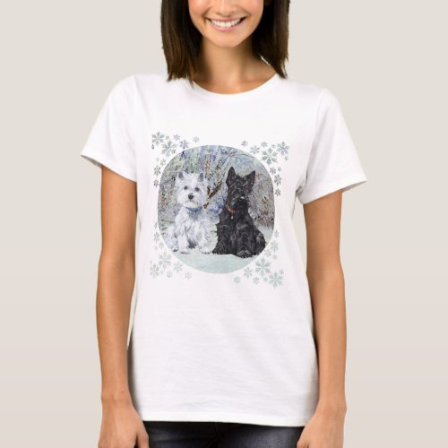 Scottish Terrier Christmas T_Shirt