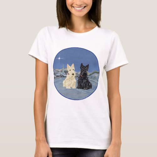 Scottish Terrier Christmas T_Shirt