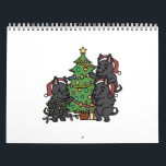 Scottish Terrier Christmas Tree Calendar<br><div class="desc">This Scottish Terrier Christmas Tree design makes a great gift for a Scottish Terrier owner. It features a Scottie dog illustration.</div>