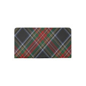 Scottish Terrier Clan Crest Tartan Checkbook Cover (Back)