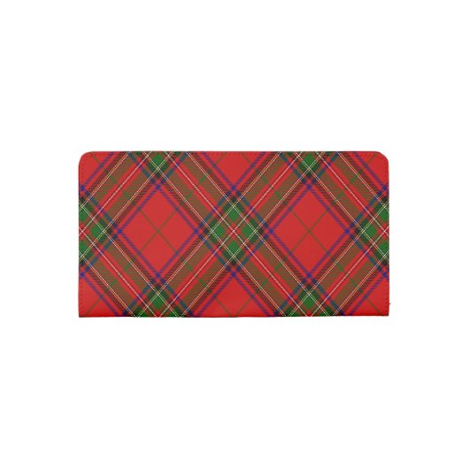 Scottish Terrier Clan Crest Tartan Checkbook Cover (Back)
