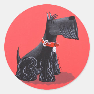 Scottish Terrier Classic Round Sticker