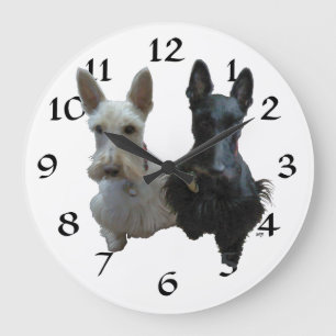 Scottish Terrier Clock