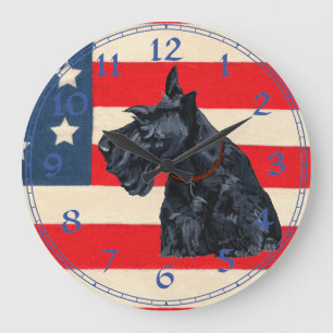 Scottish Terrier Clock
