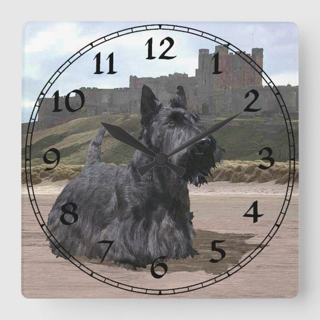 Scottish Terrier Clock (Front)