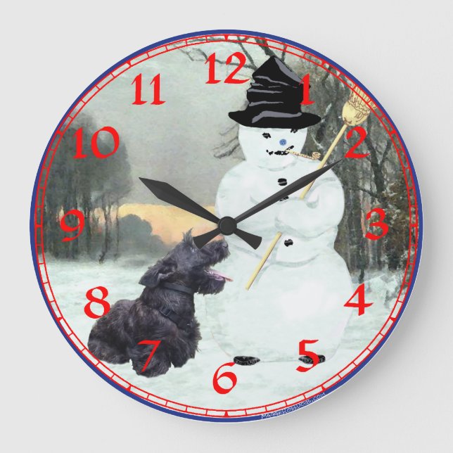 Scottish Terrier Clock (Front)