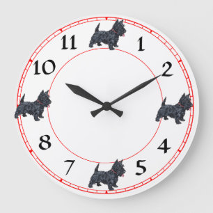 Scottish Terrier Clock