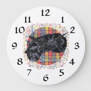Scottish Terrier Clock