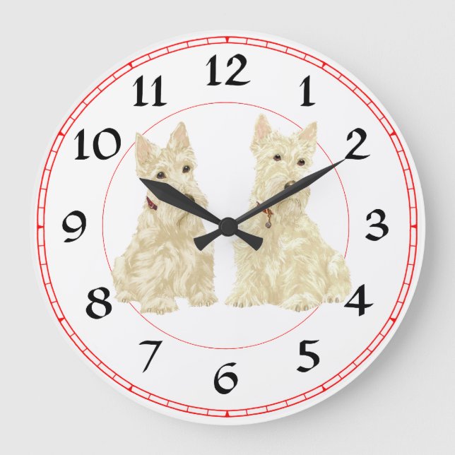 Scottish Terrier Clock (Front)