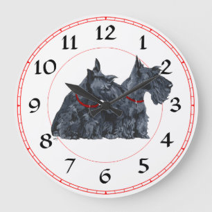 Scottish Terrier Clock
