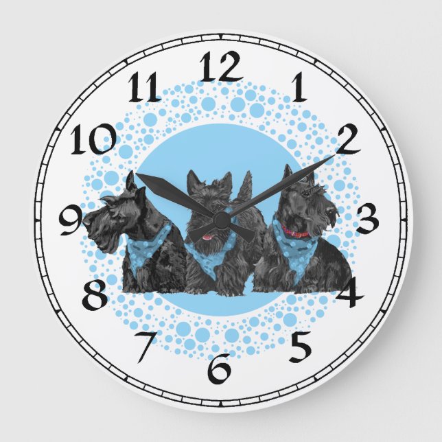 Scottish Terrier Clock (Front)