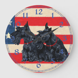 Scottish Terrier Clock