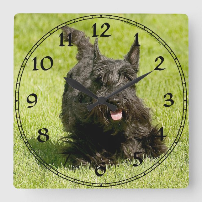 Scottish Terrier Clock (Front)