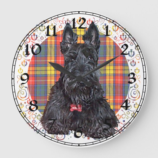 Scottish Terrier Clock (Front)