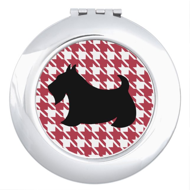 Scottish Terrier Compact Makeup Mirror (Front)